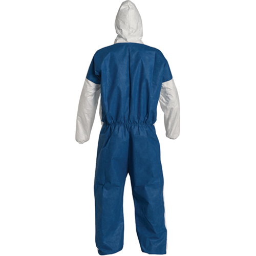 Combinaisons avec capuchon, 2T-Grand, Bleu/Blanc, Tyvek 400 D Distribution Industrielle GC