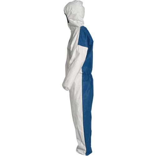 Combinaisons avec capuchon, 2T-Grand, Bleu/Blanc, Tyvek 400 D Distribution Industrielle GC