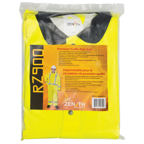 Imperm&eacute;able pour la circulation de premi&egrave;re qualit&eacute; RZ900, Polyester/PVC, Moyen, Jaune lime Distribution Industrielle GC