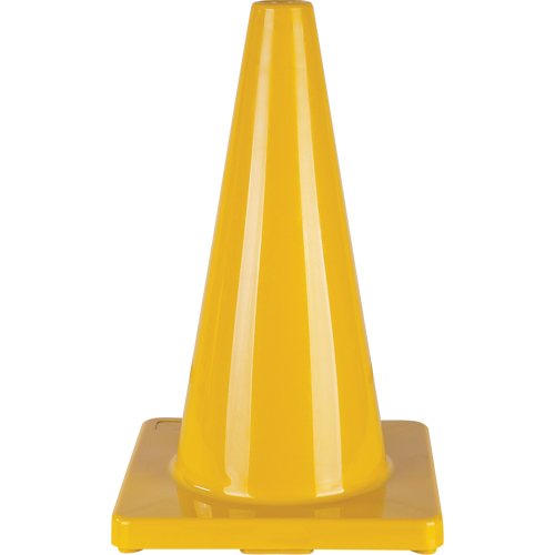 C&ocirc;ne de couleur pour la signalisation, 18", Jaune Distribution Industrielle GC