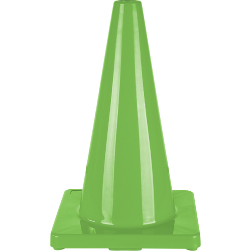Coloured Traffic Cone, 18", Green Distribution Industrielle GC