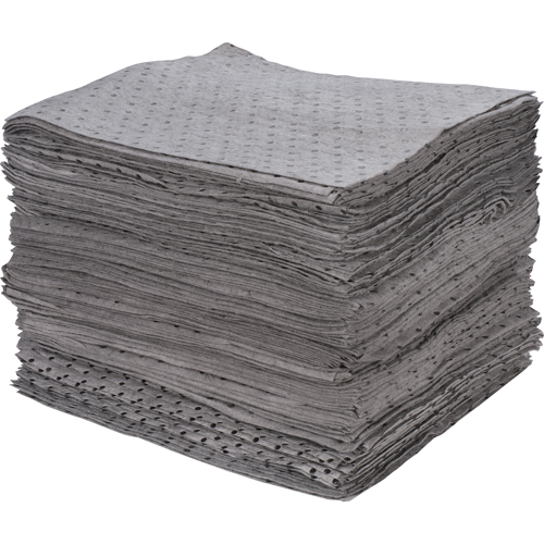 Feuilles absorbantes li&eacute;es de premi&egrave;re qualit&eacute;, Universel, 15" x 17", 30 gal. d'absorption Distribution Industrielle GC