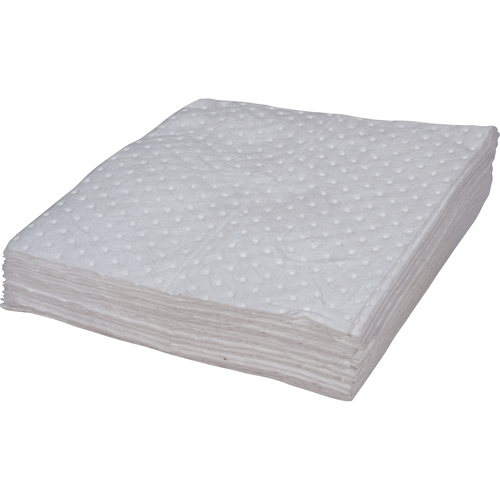 Feuilles absorbantes li&eacute;es de premi&egrave;re qualit&eacute;, Huile seulement, 15" x 17", 8 gal. d'absorption Distribution Industrielle GC