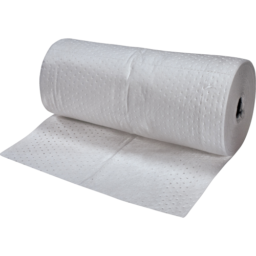 Feuilles absorbantes en fibres fines de premi&egrave;re qualit&eacute;, Poids moyen, 150' lo x 30" la, Absorption 40 gal. Distribution Industrielle GC