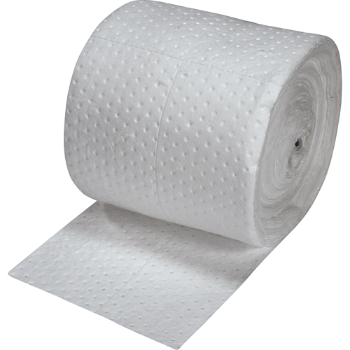 Feuilles absorbantes en fibres fines de premi&egrave;re qualit&eacute;, Poids moyen, 150' lo x 15" la, Absorption 20 gal. Distribution Industrielle GC