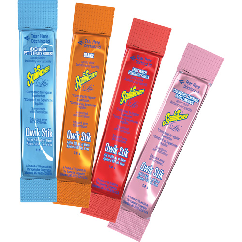 Sqwincher&reg; ZERO&reg; Qwik Stik Rehydration Drink, Powder, Mixed Berry Distribution Industrielle GC