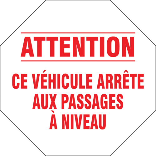 Panneau routier francais, Vinyle, 18" la x 18" h Distribution Industrielle GC