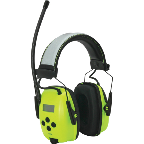 Howard Leight Sync Radio Hi-Visibility Earmuffs, Headband Style, 25 dB Distribution Industrielle GC