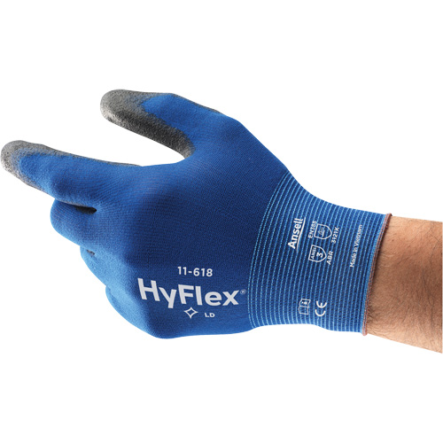 Hyflex &reg; 11-618 Gloves, 6, Polyurethane Coating, 18 Gauge, Nylon Shell Distribution Industrielle GC
