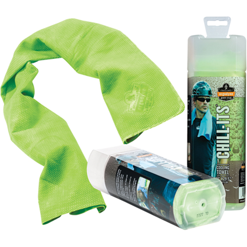 Serviettes de refroidissement 6602 Chill-Its, Lime haute visibilit&eacute; Distribution Industrielle GC