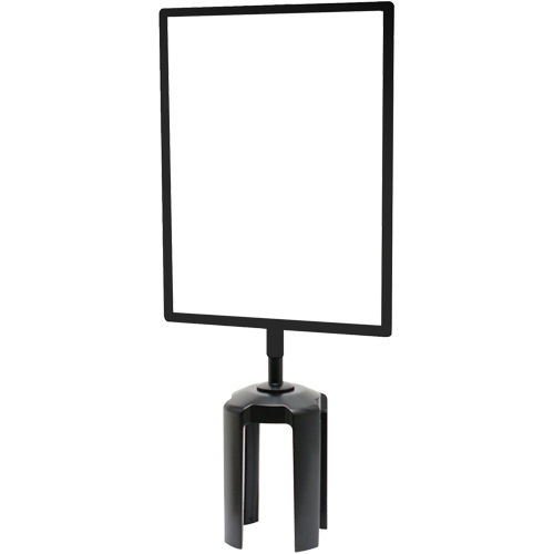 Tensabarrier&reg; Sign Frame with Adapter, Black Distribution Industrielle GC