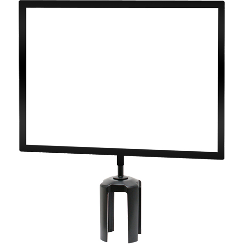 Tensabarrier&reg; Sign Frame with Adapter, Black Distribution Industrielle GC