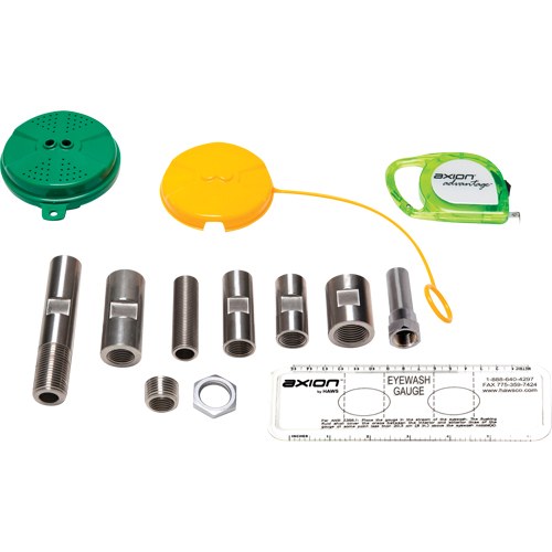 Trousse de mise &agrave; niveau pour douche oculaire/faciale Axion Advantage avec t&ecirc;te de douche oculaire/faciale en plastique ABS vert Distribution Industrielle GC