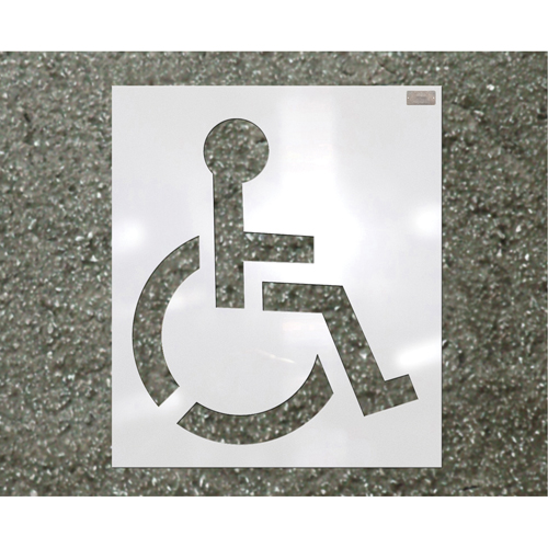 Pochoirs pour parc de stationnement, Pictogramme, 39" Distribution Industrielle GC