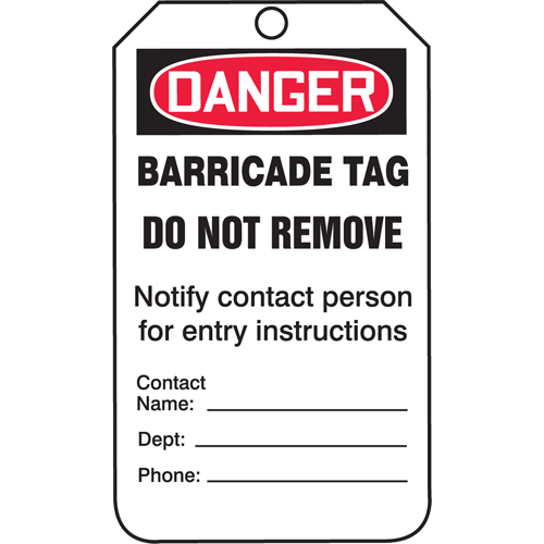 &eacute;tiquettes de s&eacute;curit&eacute;, Plastique, 3-1/4" la x 5-3/4" h, Anglais Distribution Industrielle GC
