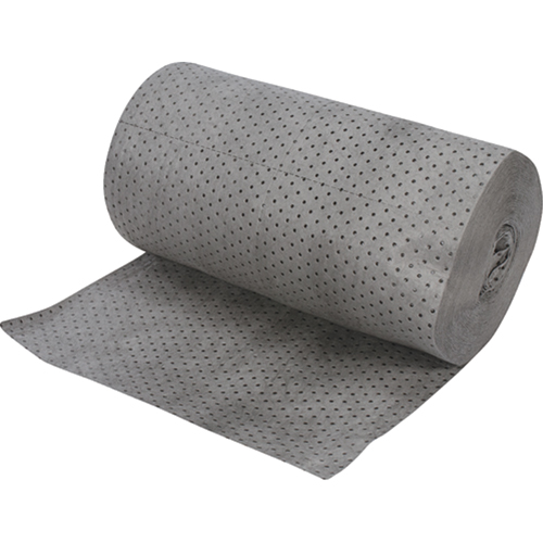 Industrial-Grade Fine Fibre Sorbent Rolls, Heavyweight, 150' L x 30" W, 70 gal. Absorbancy Distribution Industrielle GC