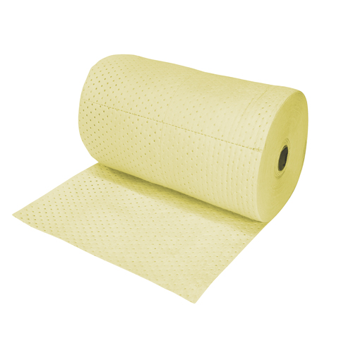 Rouleaux absorbants en fibres fines de calibre industriel, Lourd, 150' lo x 30" la, Absorption 70 gal. Distribution Industrielle GC