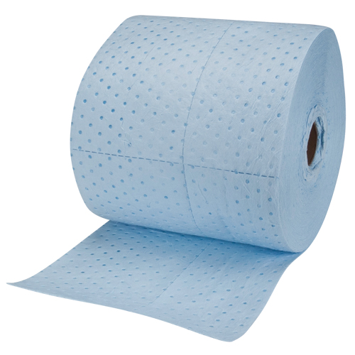 Premium Blue Bonded Sorbent Pads, Lightweight, 150' L x 15" W, 20 gal. Absorbancy Distribution Industrielle GC