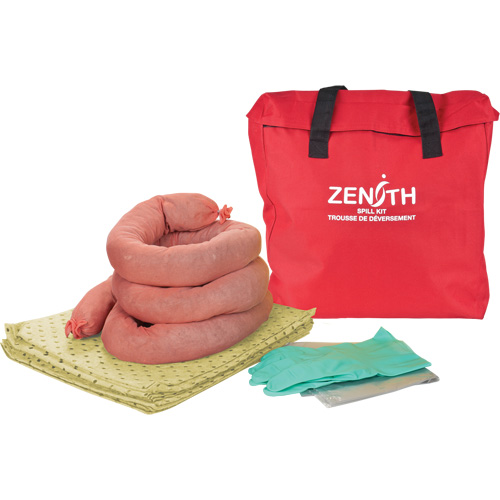 Trousse &eacute;conomique de lutte contre les d&eacute;versements, Mati&egrave;res dangereuses, Sac, Absorbance de 5 gal. US Distribution Industrielle GC