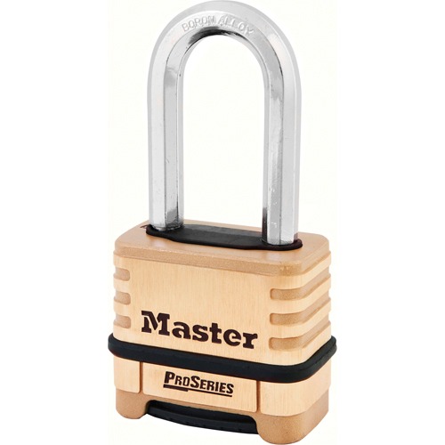Cadenas &agrave; combinaison ProSeries, Argent, Rev&ecirc;tement en laiton, Largeur de 2-1/4" Distribution Industrielle GC