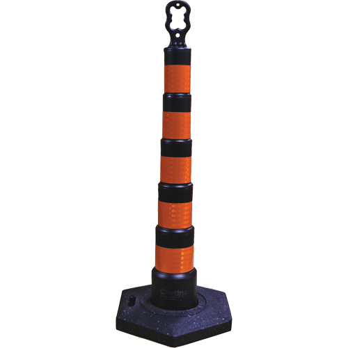 D&eacute;lin&eacute;ateurs de d&eacute;viation Grip N Go, Hauteur 49", Noir Distribution Industrielle GC