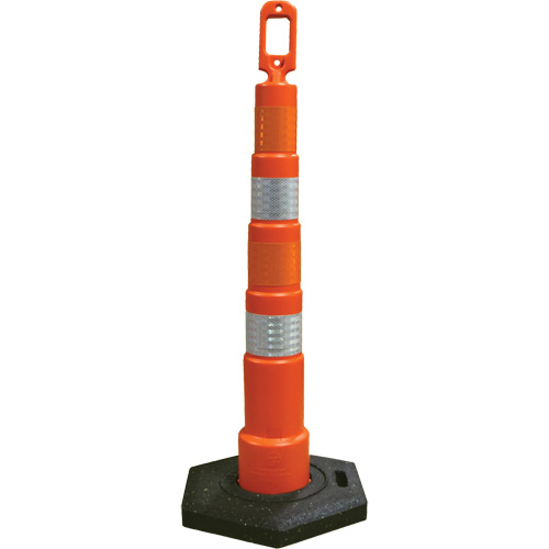 D&eacute;lin&eacute;ateurs de d&eacute;viation Grip N Go, Hauteur 49", Orange Distribution Industrielle GC