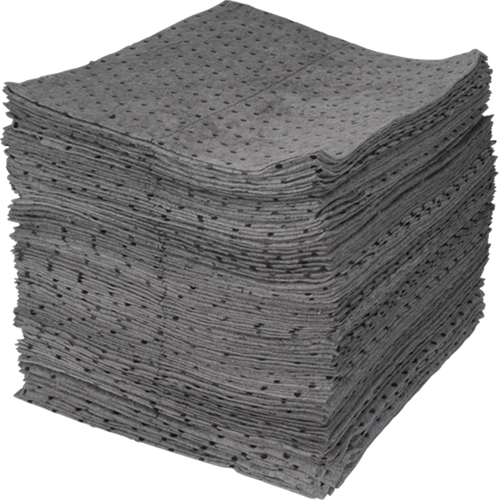 Feuilles absorbantes li&eacute;es de premi&egrave;re qualit&eacute;, Universel, 15" x 17", 30 gal. d'absorption Distribution Industrielle GC