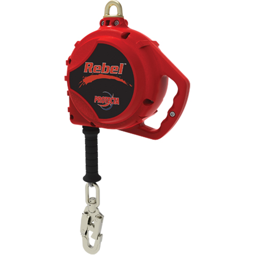 Rebel Self-Retracting Lifeline, 20', Galvanized Steel, Swivel Distribution Industrielle GC