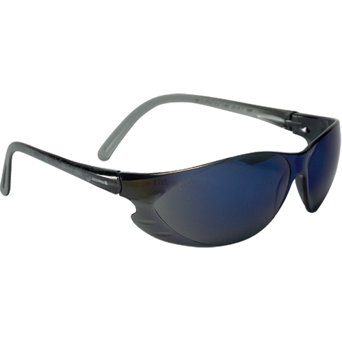Lunettes de s&eacute;curit&eacute; &agrave; miroir bleu, Lentille Bleu/Miroir, Anti-&eacute;gratignures, R&eacute;pond ou surpasse la norme CSA Z94.3 Distribution Industrielle GC