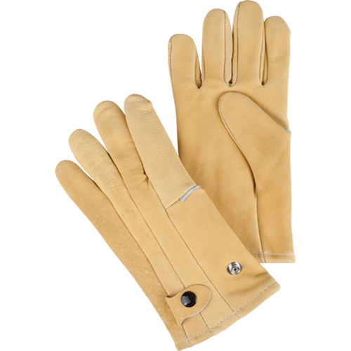 Gants de style conducteur, Grand, Paume en Cuir fleur de vache, Molleton Distribution Industrielle GC