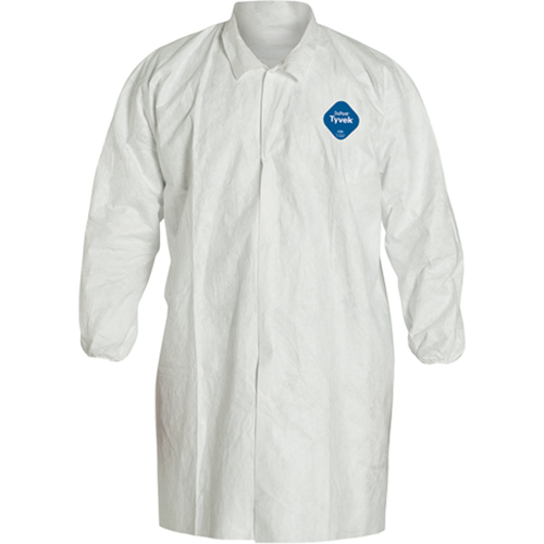 Sarrau de laboratoire, Tyvek 400, Blanc, Moyen Distribution Industrielle GC