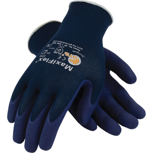 Gants ATG MaxiFlex Elite 34-274, 6/T-petit, R&ecirc;vetement Mousse de nitrile, Calibre 18, Enveloppe en Nylon Distribution Industrielle GC