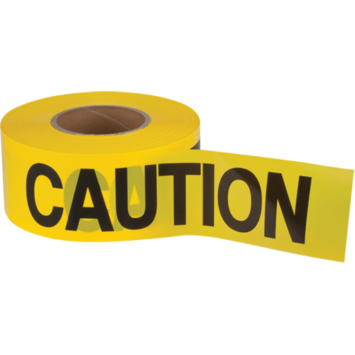 "Caution" Barricade Tape, English, 3" W x 1000' L, 1.5 mils, Black on Yellow Distribution Industrielle GC