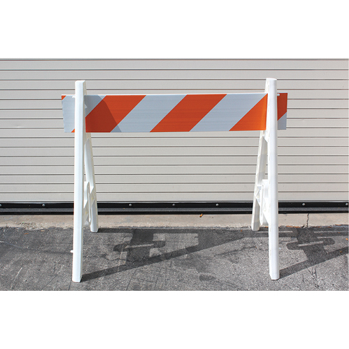 Barricades, A-Frame, 48" L x 40" H, Orange/White Distribution Industrielle GC
