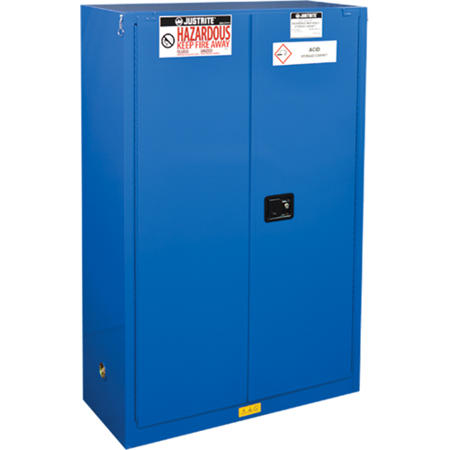 ChemCor&reg; Lined Hazardous Material Safety Cabinets, 45 gal., 43" x 65" x 18" Distribution Industrielle GC
