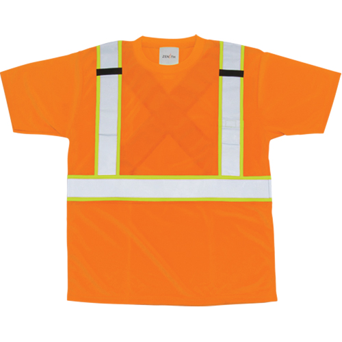 CSA Compliant T-Shirt, Polyester, Medium, Orange Distribution Industrielle GC