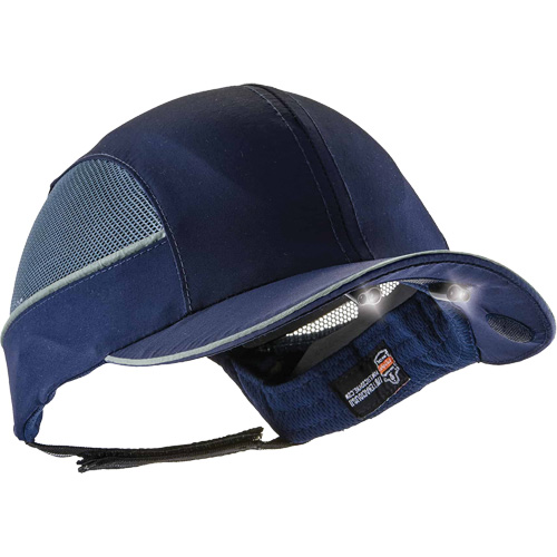 Casquette &agrave; bord long avec &eacute;clairage DEL Skullerz 8960, Bleu marin Distribution Industrielle GC