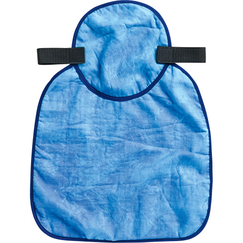 Tampon et voile pour le cou refroidissants pour casque de s&eacute;curit&eacute; Chill-Its 6717CT, Bleu Distribution Industrielle GC
