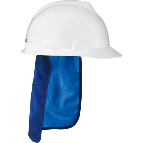 Tampon et voile pour le cou refroidissants pour casque de s&eacute;curit&eacute; Chill-Its 6717CT, Bleu Distribution Industrielle GC