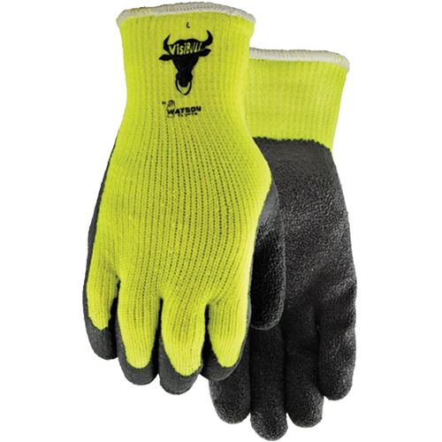 Gants Visibull 330, 7/Petit, R&ecirc;vetement Latex de caoutchouc, Enveloppe en Polyester Distribution Industrielle GC