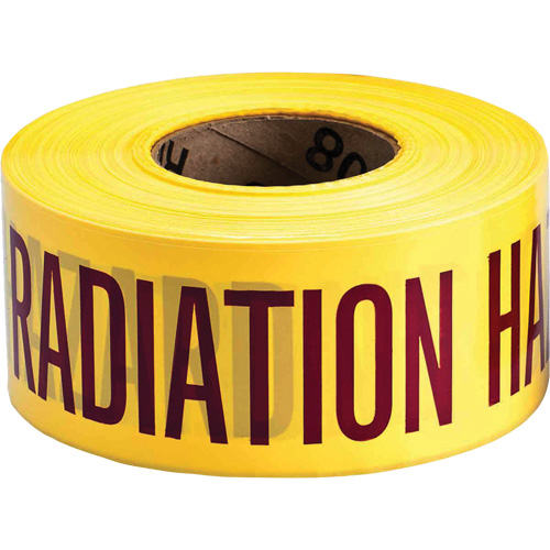 Ruban pour barricade, Anglais, 3" la x 1000' lo, 3 mils, Magenta/jaune Distribution Industrielle GC
