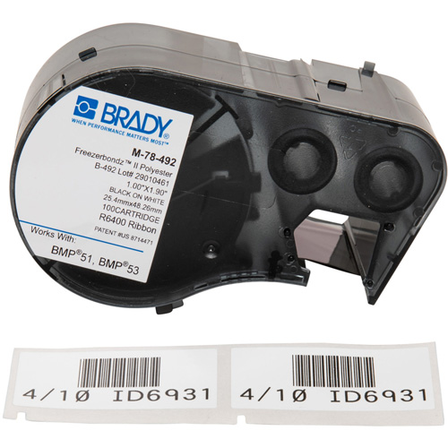 Cartouche pour imprimante d'&eacute;tiquettes &agrave; basse temp&eacute;rature, Noir Distribution Industrielle GC