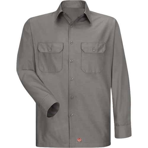 Long Sleeve Ripstop Shirt, Men's, 3X-Large, Grey Distribution Industrielle GC