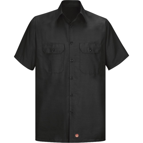 Short Sleeve Ripstop Shirt, Men's, 3X-Large, Black Distribution Industrielle GC