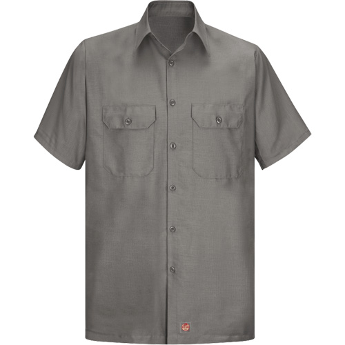 Short Sleeve Ripstop Shirt, Men's, 3X-Large, Grey Distribution Industrielle GC