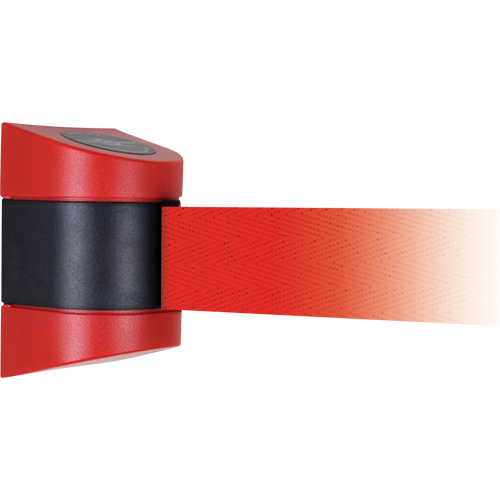 TensaBarrier&reg; Wall Mounted Units, Plastic, Screw Mount, 15', Red Tape Distribution Industrielle GC