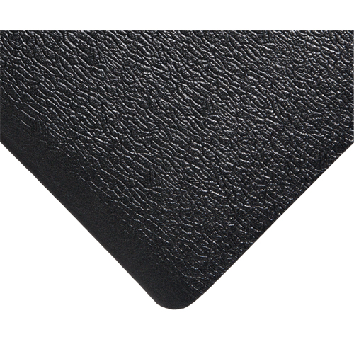Deluxe Soft Step No. 444 Mats, Pebbled, 3' x 5' x 5/8", Black, PVC Sponge Distribution Industrielle GC