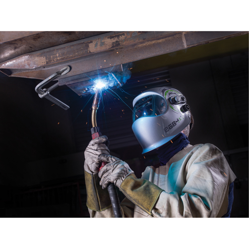 e684 Welding Helmets, 3.94" L x 1.97" W View Area, 4/5 - 13 Shade Range, Silver Distribution Industrielle GC