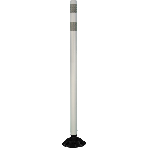 D&eacute;lin&eacute;ateur r&eacute;sistant aux impacts, 48" h, Blanc Distribution Industrielle GC