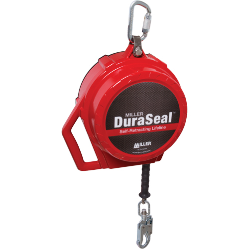 Cordage de s&eacute;curit&eacute; autor&eacute;tractable Miller DuraSeal, 50', Acier inoxydable, Pivotant Distribution Industrielle GC